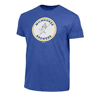 T-shirt Champion Royal Milwaukee Brewers Cooperstown Logo Tri-Blend pour homme