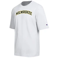 T-shirt Champion blanc Milwaukee Brewers All Star avec logo en chenille arquée
