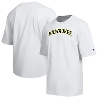 T-shirt Champion blanc Milwaukee Brewers All Star avec logo en chenille arquée