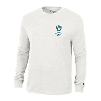 T-shirt à manches longues Champion White Milwaukee Brewers Cooperstown Winning Tradition Tri-Blend pour homme
