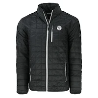 Veste matelassée isolante PrimaLoft Rainier Eco noire pour homme Cutter & Buck des Milwaukee Brewers, grande taille