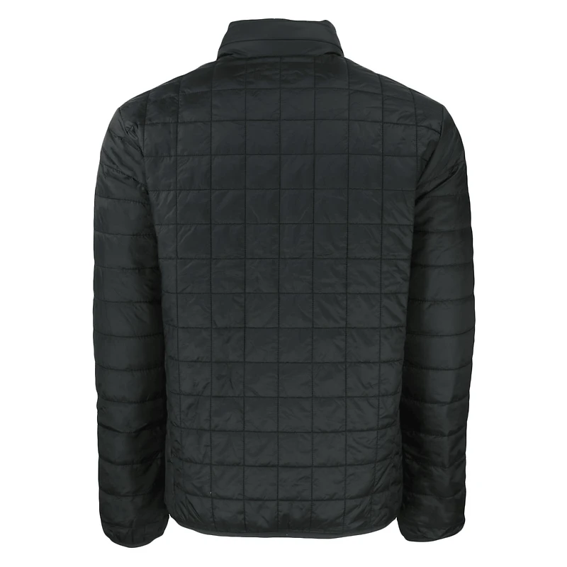 Veste matelassée isolante PrimaLoft Rainier Eco noire pour homme Cutter & Buck des Milwaukee Brewers, grande taille