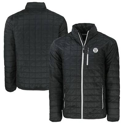 Veste matelassée isolante PrimaLoft Rainier Eco noire pour homme Cutter & Buck des Milwaukee Brewers, grande taille