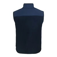 Men's Cutter & Buck Navy Milwaukee Brewers Big Tall Cascade Eco Sherpa Fleece Full-Zip Vest