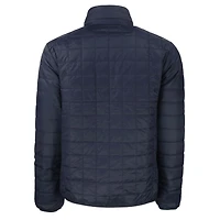 Men's Cutter & Buck Navy Milwaukee Brewers Big Tall Rainier Eco Insulated Puffer PrimaLoft Full-Zip Jacket