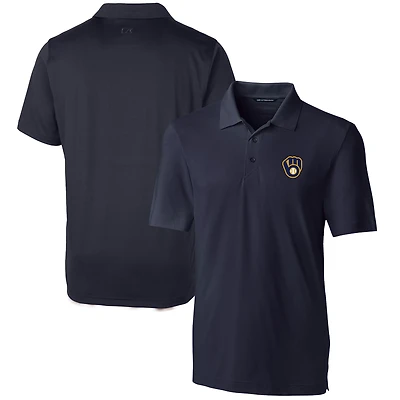 Men's Cutter & Buck  Navy Milwaukee Brewers Forge Stretch Polo