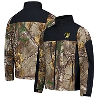 Veste softshell de chasse Dunbrooke Camo Milwaukee Brewers pour homme, motif Realtree, fermeture éclair intégrale