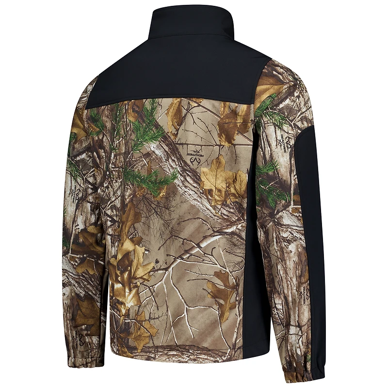 Men's Dunbrooke  Camo Milwaukee Brewers Hunter Softshell Realtree Full-Zip Jacket