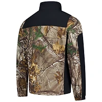 Men's Dunbrooke  Camo Milwaukee Brewers Hunter Softshell Realtree Full-Zip Jacket