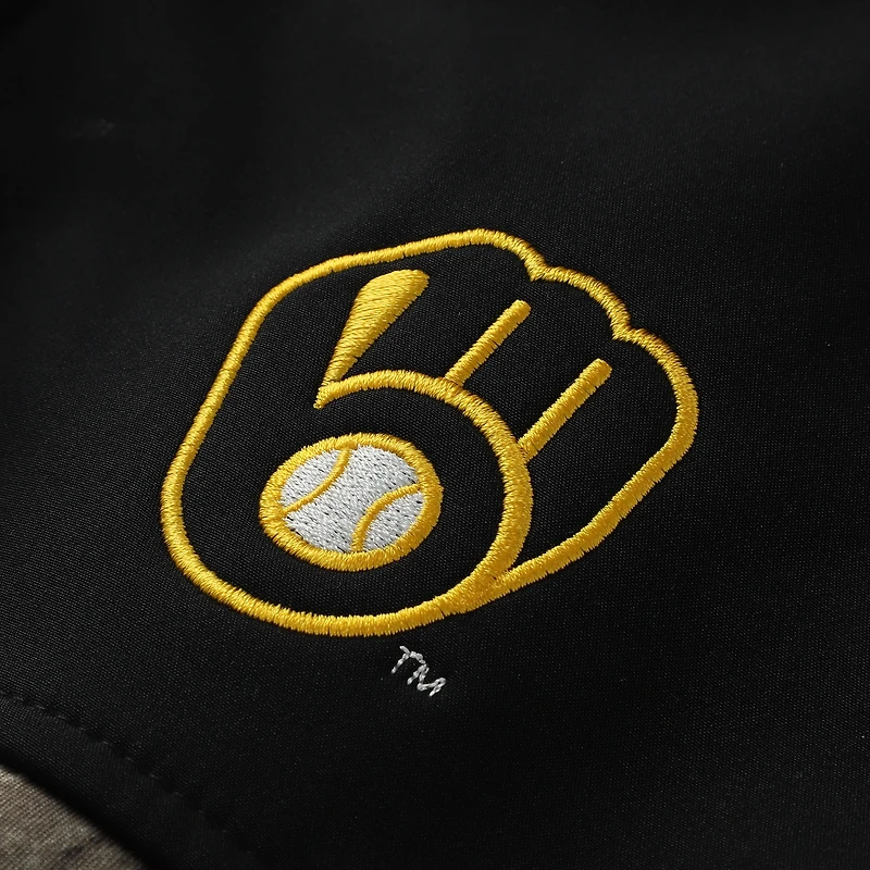 Veste softshell de chasse Dunbrooke Camo Milwaukee Brewers pour homme, motif Realtree, fermeture éclair intégrale