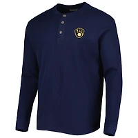 T-shirt à manches longues pour homme Dunbrooke Milwaukee Brewers bleu marine Maverick