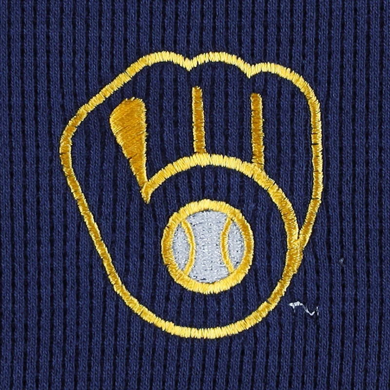 T-shirt à manches longues pour homme Dunbrooke Milwaukee Brewers bleu marine Maverick