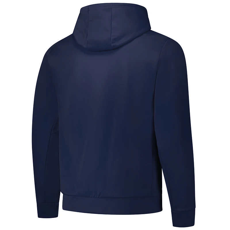 Men's Dunbrooke Navy Milwaukee Brewers Champion Pullover Hoodie