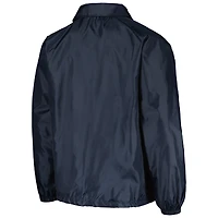 Veste coupe-vent raglan à bouton-pression pour hommes Dunbrooke Navy Milwaukee Brewers Coach's