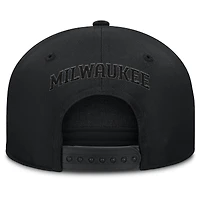 Casquette snapback noire Fanatics Platoon des Milwaukee Brewers pour homme