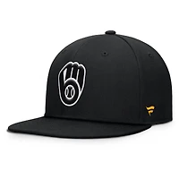 Casquette à pression noire pour hommes Fanatics Milwaukee Brewers Walk-Off Bullpen