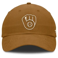 Casquette ajustable marron Milwaukee Brewers Act Natural Chopper pour hommes Fanatics