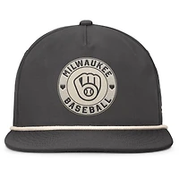 Casquette ajustable Fanatics pour homme, charbon de bois, Milwaukee Brewers