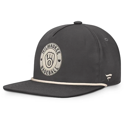 Men's Fanatics Charcoal Milwaukee Brewers Closer Adjustable Hat
