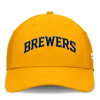 Men's Fanatics Gold Milwaukee Brewers Core Flex Hat