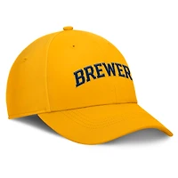 Men's Fanatics Gold Milwaukee Brewers Core Flex Hat