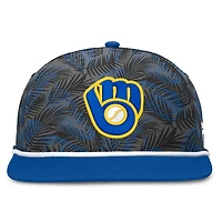 Men's Fanatics Gray/Royal Milwaukee Brewers Spring Training Moon Golfer Adjustable Hat