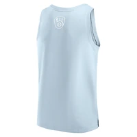 Men's Fanatics Light Blue Milwaukee Brewers Elements Tank Top