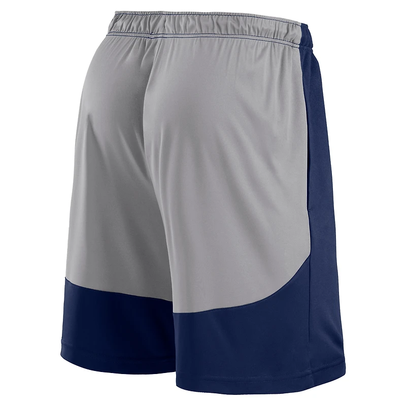 Short Fanatics pour hommes bleu marine/gris Milwaukee Brewers Go Hard
