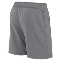 Men's Fanatics Navy/Heather Gray Milwaukee Brewers Arch T-Shirt & Shorts Combo Set