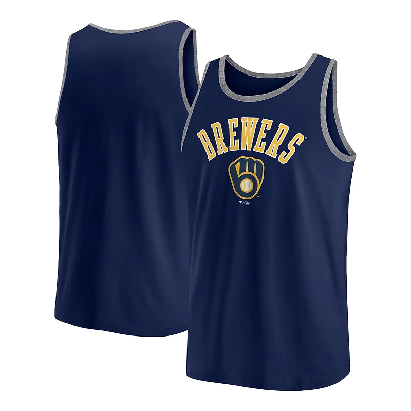 Débardeur Fanatics Navy Milwaukee Brewers Bet pour hommes