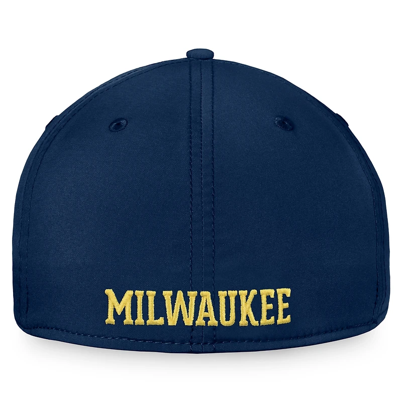 Men's Fanatics Navy Milwaukee Brewers Core Flex Hat