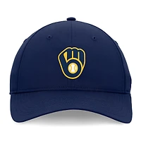 Casquette réglable non structurée Ripstop Fanatics Navy Milwaukee Brewers Front Office pour hommes