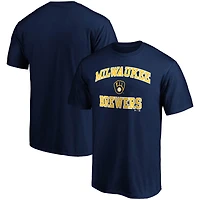 Men's Fanatics Navy Milwaukee Brewers Heart & Soul T-Shirt