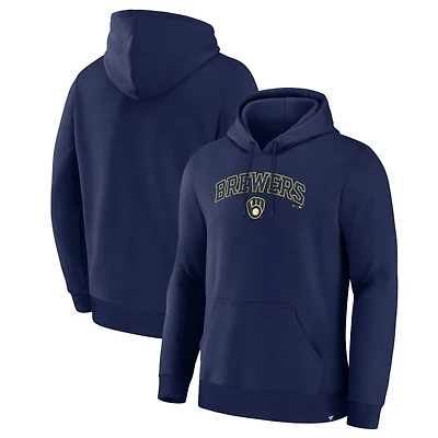 Men's Fanatics Navy Milwaukee Brewers Lock-Up Legacy Hoodie