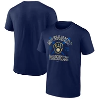T-shirt bleu marine Second Wind des Milwaukee Brewers de marque fanatiques pour hommes