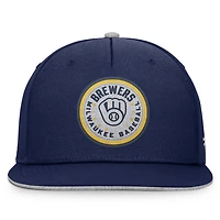 Casquette à pression Fanatics Velo pour homme, bleu marine, Milwaukee Brewers
