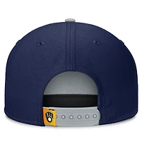 Casquette à pression Fanatics Velo pour homme, bleu marine, Milwaukee Brewers