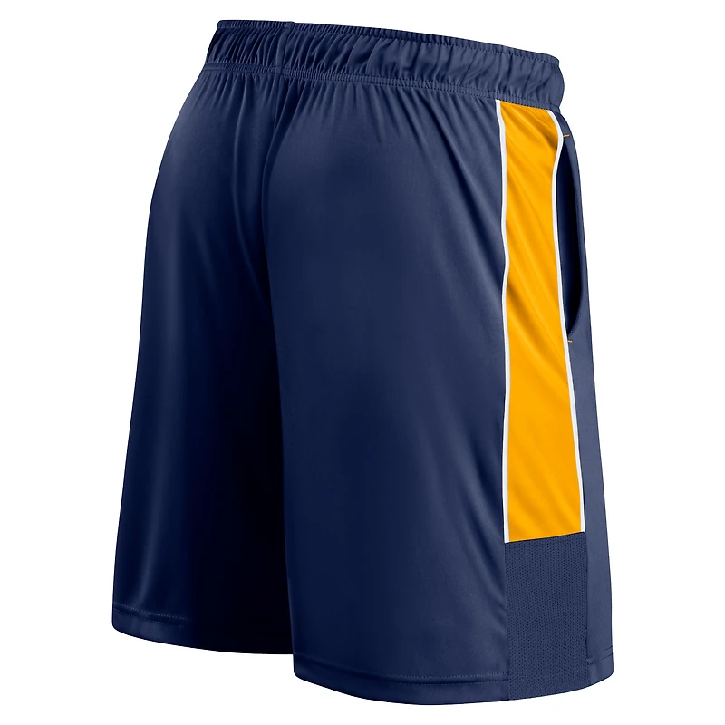 Short de défenseur Fanatics pour hommes, bleu marine, Milwaukee Brewers Win The Match