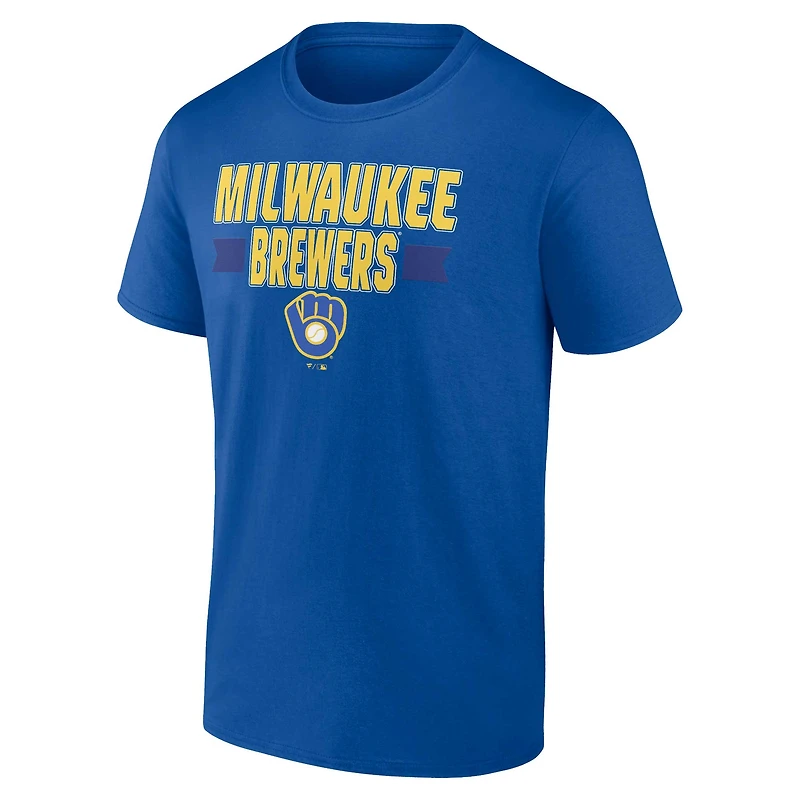 T-shirt Fanatics Royal Milwaukee Brewers Close Victory pour hommes