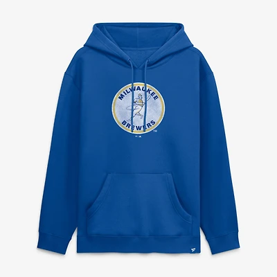 Sweat à capuche Fanatics Royal Milwaukee Brewers Legacy pour homme