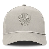 Men's Fanatics  Stone Milwaukee Brewers Undertone A-Frame Adjustable Hat