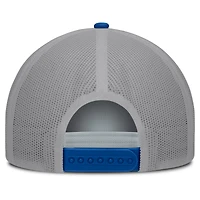 Men's Fanatics White/Royal Milwaukee Brewers On Deck A-Frame Snapback Hat