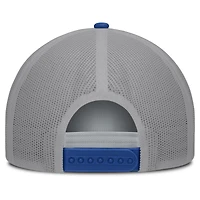 Men's Fanatics White/Royal Milwaukee Brewers On Deck A-Frame Snapback Hat