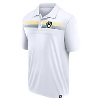 Polo blanc Milwaukee Brewers Victory For Us Interlock Fanatics pour hommes