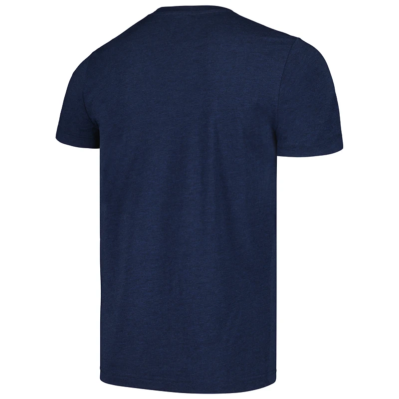 Men's Homage Navy Milwaukee Brewers Gangs All Here Hyper Local Tri-Blend T-Shirt