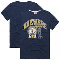 T-shirt bleu marine hommage pour homme, Hyper Local Refresh, Tri-Blend, Milwaukee Brewers