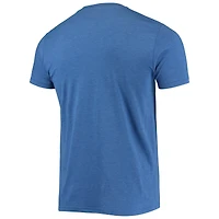 Men's Homage Royal Milwaukee Brewers Hand-Drawn Logo Tri-Blend T-Shirt