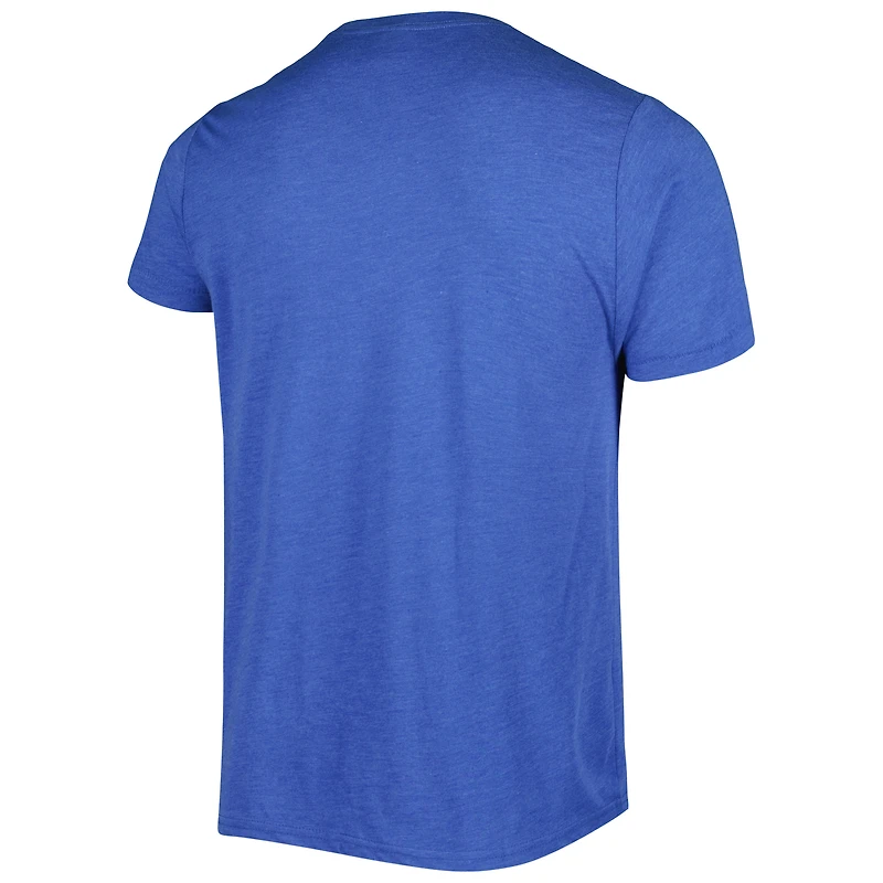 T-shirt à trois mélanges Hyper Local Homage Royal Milwaukee Brewers pour homme