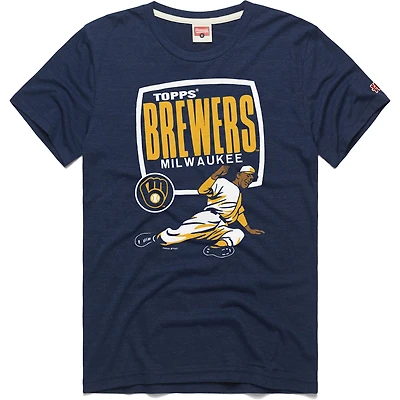 T-shirt Homage x Topps bleu marine Milwaukee Brewers pour homme