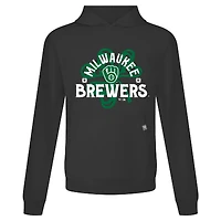 Sweat à capuche noir pour homme Milwaukee Brewers St. Patrick's Day Relay Shamrock